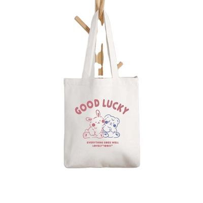 Vida Diária Logotipo Impresso Personalizado Saco de Algodão Tote Foldable Saco de Compras Reutilizável