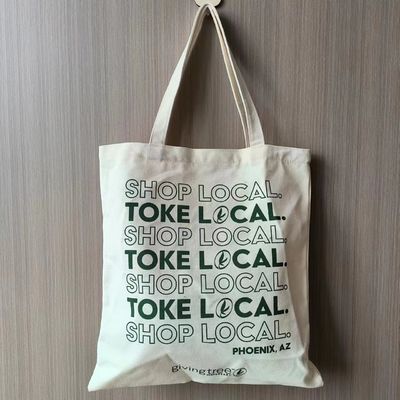 Aceitável OEM/ODM Custom Reutilizável de algodão de lona de compras Tote Bag para necessidades diárias