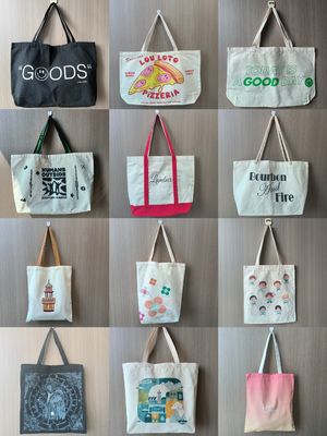 Aceitável OEM/ODM Custom Reutilizável de algodão de lona de compras Tote Bag para necessidades diárias