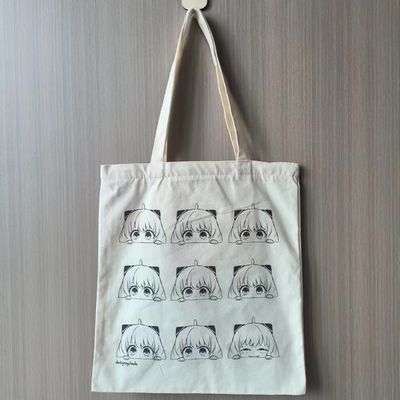 Saco de algodão orgânico impresso Saco grande reutilizável com logotipo personalizado