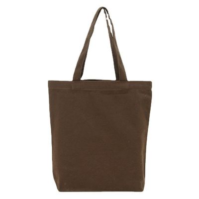 Compras Dimensões personalizáveis Saco de algodão de tela de cor sólida com logotipo personalizado
