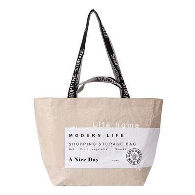 Presentes Todas as estações Bolsa de Tote de tecido laminado de PP dobrável com serviços de impressão de logotipo personalizado