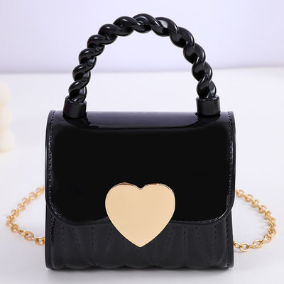 Mini Chain Strap Messenger Bolsas de Moda PVC Tote Sacos com PVC revestimento material