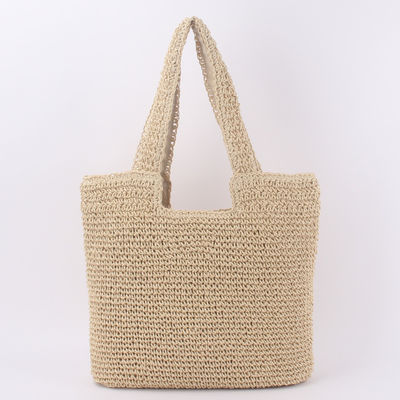 Acceptável OEM/ODM Summer Raffia Straw Tote Bag para saco de praia reciclado