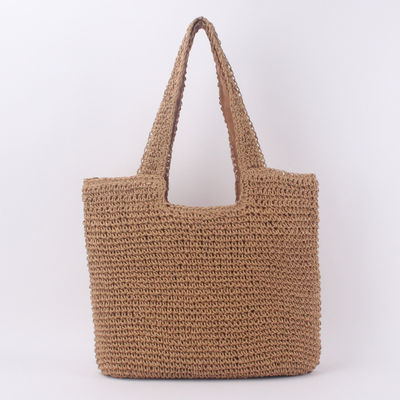 Acceptável OEM/ODM Summer Raffia Straw Tote Bag para saco de praia reciclado