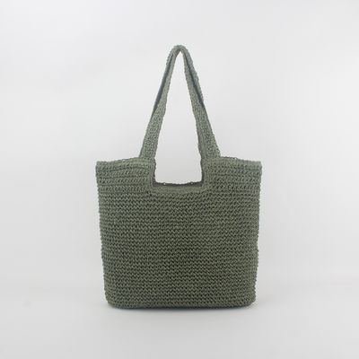Acceptável OEM/ODM Summer Raffia Straw Tote Bag para saco de praia reciclado