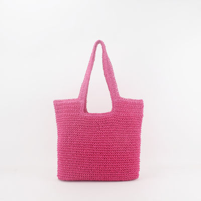 Acceptável OEM/ODM Summer Raffia Straw Tote Bag para saco de praia reciclado