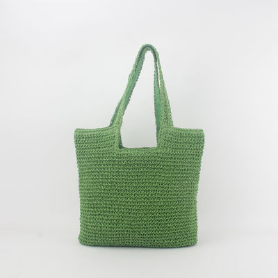 Acceptável OEM/ODM Summer Raffia Straw Tote Bag para saco de praia reciclado