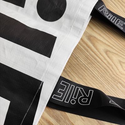 Logotipo personalizado Imprimir Saco de Tote de Tecido PP para Promoção de Estudos de Viagem à Praia