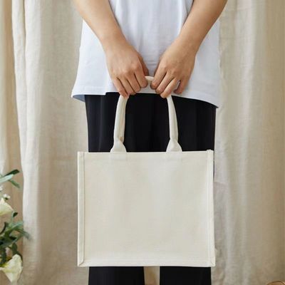 Logotipo personalizado Impresso Saco de Tote de lona reutilizável para presentes e publicidade ecológica