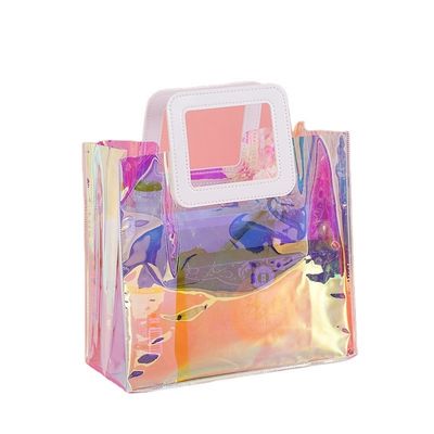 Saco de plástico transparente de PVC reutilizável para entusiastas de sacos de praia