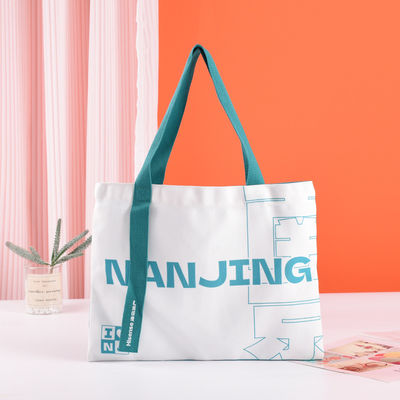 Sacos de Tote de Sublimação Logotipo personalizado impresso para saco de lona de grande capacidade reutilizável