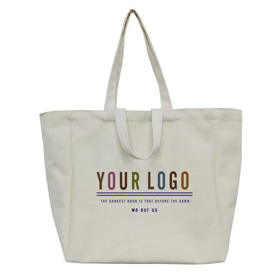 Logotipo personalizado Impresso em Tela Bolsas de algodão para mulheres da moda OEM / ODM aceito