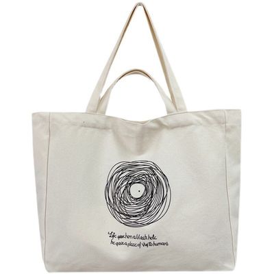 Logotipo personalizado Impresso em Tela Bolsas de algodão para mulheres da moda OEM / ODM aceito