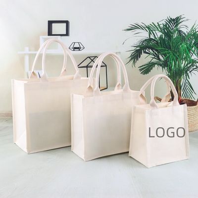 Outlet em branco Logotipo personalizado Impressão de lona Sacos de algodão para a vida escolar diária