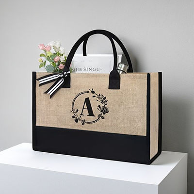 Saco de Tote de algodão de tela de impressão personalizada para presente de férias ecológico