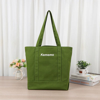Saco de Tote de algodão de tela de impressão personalizada para presente de férias ecológico