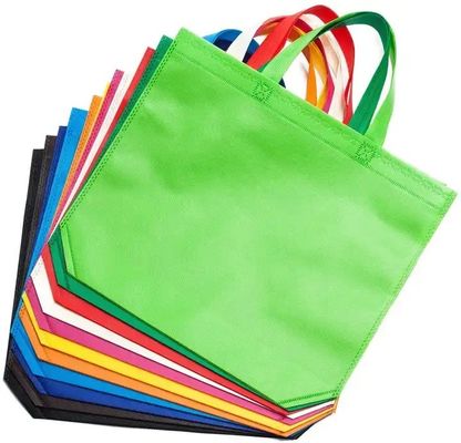 Logotipo personalizado Saco de compras não tecido para promoções de bolsas de presente de férias reutilizáveis