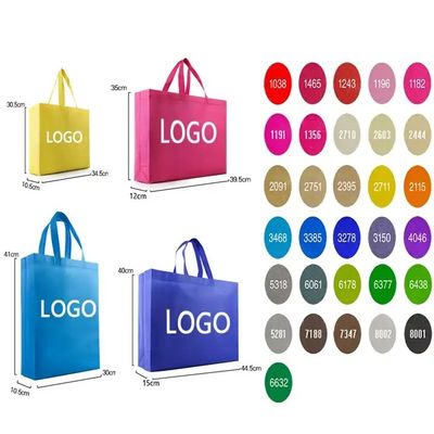 Logotipo personalizado Saco de compras não tecido para promoções de bolsas de presente de férias reutilizáveis