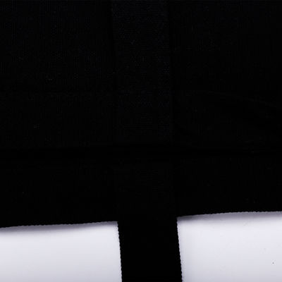 Saco simples preto de algodão de lona ecológico com logotipo impresso sob medida