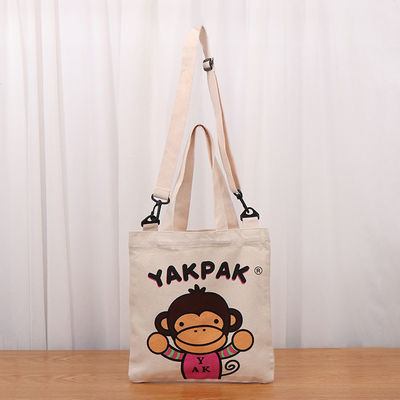 Estilo manuseável Eco-friendly Custom Logo Impresso de lona de tecido Saco de compras de algodão Sacos Tote