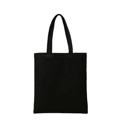 Logotipo personalizado Impresso Bolsas de Tote de lona em cores pretas vermelhas rosa azul roxo roxo para reutilização