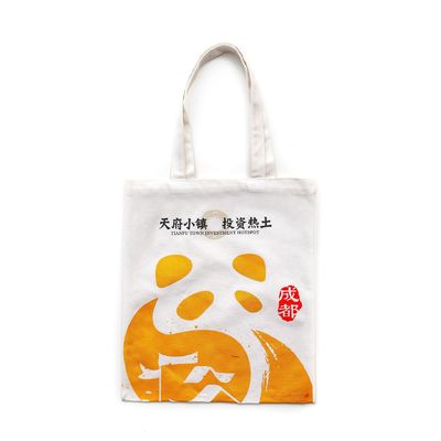 Logotipo personalizado Impresso Saco de Tote de lona reutilizável para necessidades de compras diárias da vida escolar