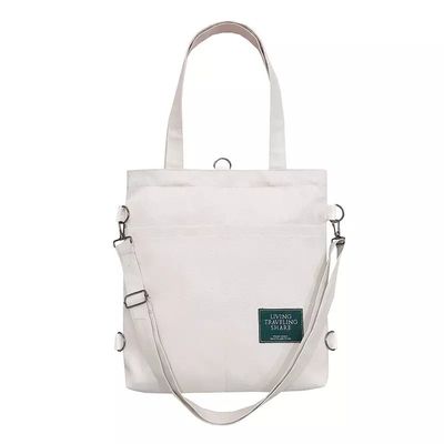 Cores personalizadas Crossbody de moda Mulheres Tote Saco de compras Folhável Saco de lona durável