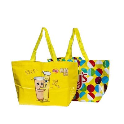 2023 Design Laminado Reciclável PP tecido Tote Saco para Customizado Saco de Compras Design