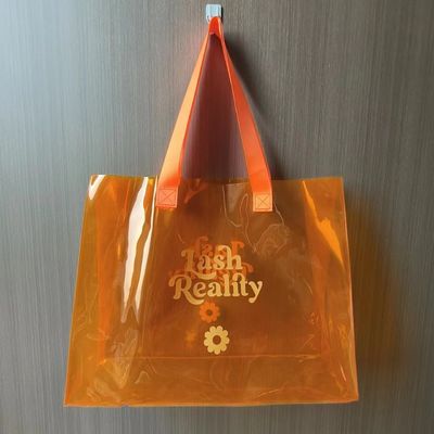Logotipo personalizado Saco de plástico de PVC transparente para publicidade à prova d'água