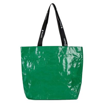 Bolsas de compras laminadas de tecido PP com logotipo personalizado