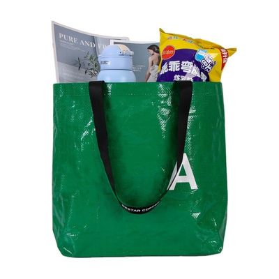 Bolsas de compras laminadas de tecido PP com logotipo personalizado
