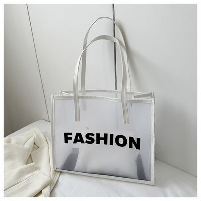 Saco de compras ecológico personalizado Desenho personalizado com logotipo Saco de praia reutilizável de malha de nylon