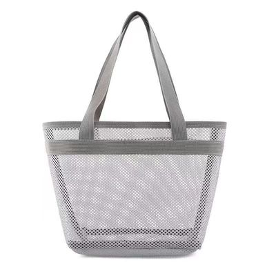 Saco de higiene de malha de logotipo personalizado Saco de compras ecológico com fecho Saco de malha de nylon pequeno