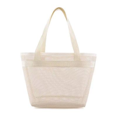 Saco de higiene de malha de logotipo personalizado Saco de compras ecológico com fecho Saco de malha de nylon pequeno