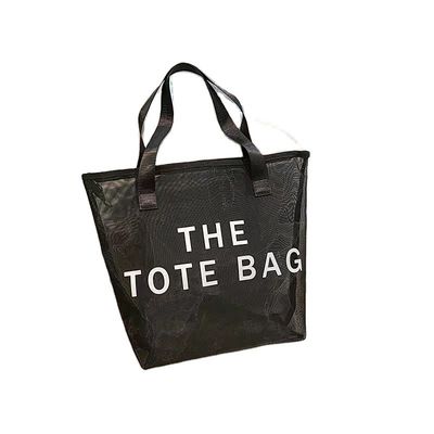 Logotipo personalizado Saco de Tote de Poliéster à prova d'água para compras e exploração de praia