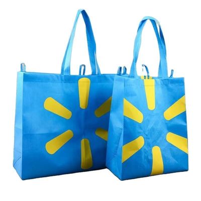 Compras de tecidos RPET Tote Bag com impressão de logotipo personalizado e material ecológico