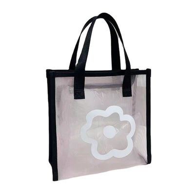 Cartoon Pattern Eco Mini Reusable Tote Bag Custom Printed Polyester Nylon Mesh Shopping