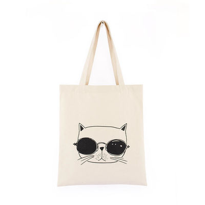 Saco de moda de tela com logotipo personalizado Saco de compras para a vida escolar diária