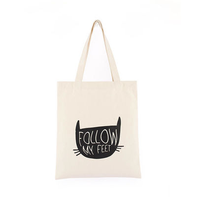 Saco de moda de tela com logotipo personalizado Saco de compras para a vida escolar diária