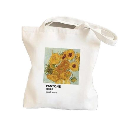 Cores personalizadas Reutilizáveis de algodão simples de lona de mercearia Bolsa de compras para promoção