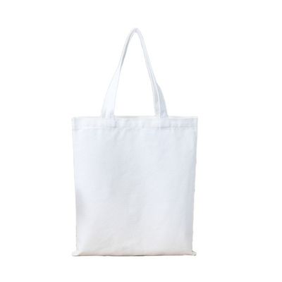 Bolsas de algodão de canvas reutilizáveis de compras personalizadas de tamanho médio com design ecológico