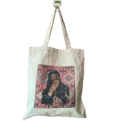 Saco de toque de lona personalizado com impressão personalizada e estilo manipulado