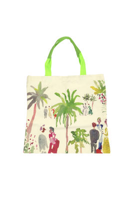 Tecido de lona Eco Amigável Reutilizável Designer Saco de compras Tote Com Logotipo personalizado Impresso