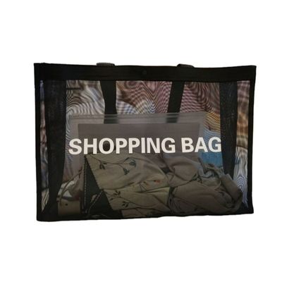 Saco de compras de malha de grande capacidade de verão Saco de praia ambiental de ginásio Saco de toque de ombro de yoga