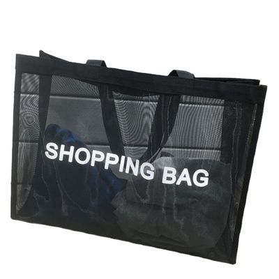 Saco de compras de malha de grande capacidade de verão Saco de praia ambiental de ginásio Saco de toque de ombro de yoga