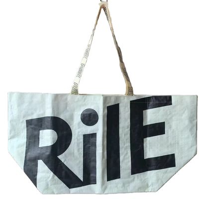 Impressão personalizada extra grande reutilizável Saco de compras Tote Matte laminado PP tecido