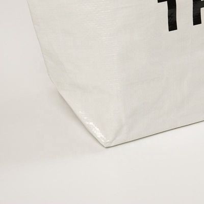 Impressão personalizada extra grande reutilizável Saco de compras Tote Matte laminado PP tecido