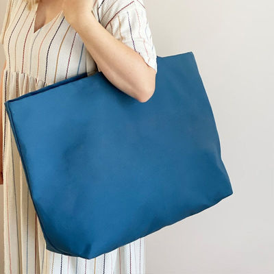 Bolsa de toque de lona aceitável OEM/ODM para mulheres Bolsa de ombro de venda ecológica de grande porte