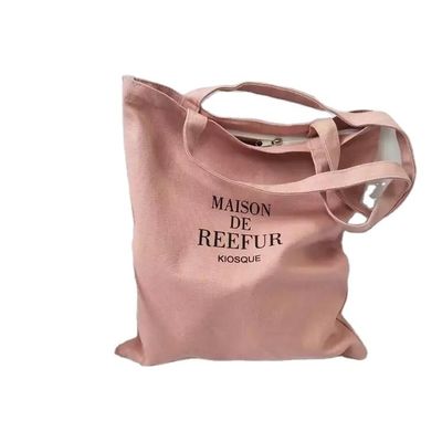 Vida escolar diária Bolsa de algodão orgânico de lona de algodão orgânico para compras reutilizáveis